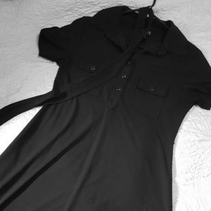 Black 3 button dress